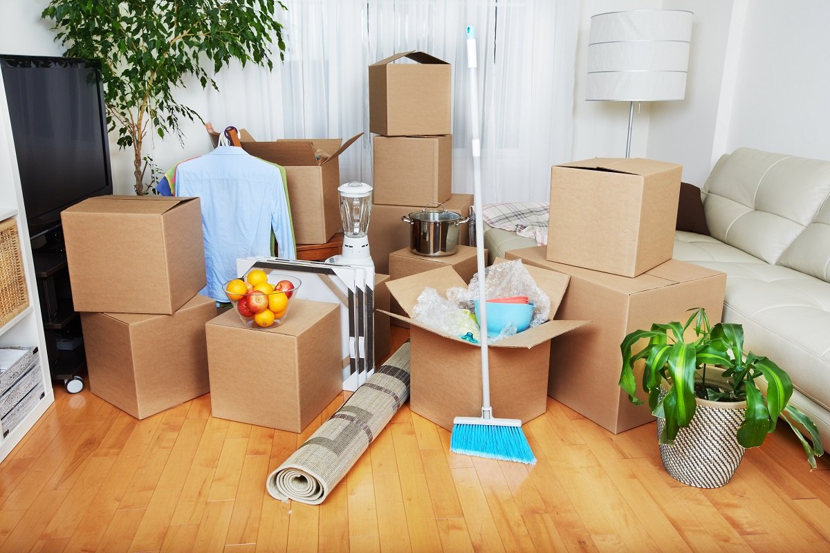Move-out cleaning with empty rooms being detailed